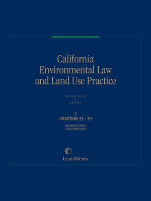 cover image of California Environmental Law and Land Use Practice